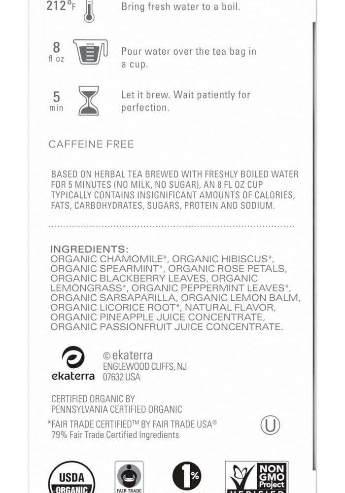 TAZO Organic Calm Chamomile Herbal Tea Bags - Image 3